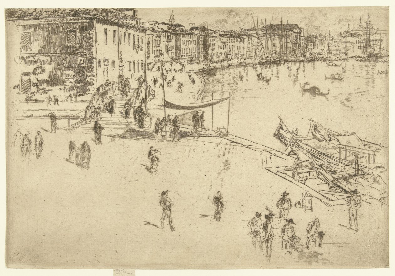 Riva del Sciavoni door James Abbott McNeill Whistler