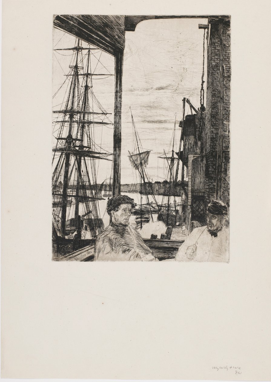Rotherhithe, 1860 door James Abbott McNeill Whistler