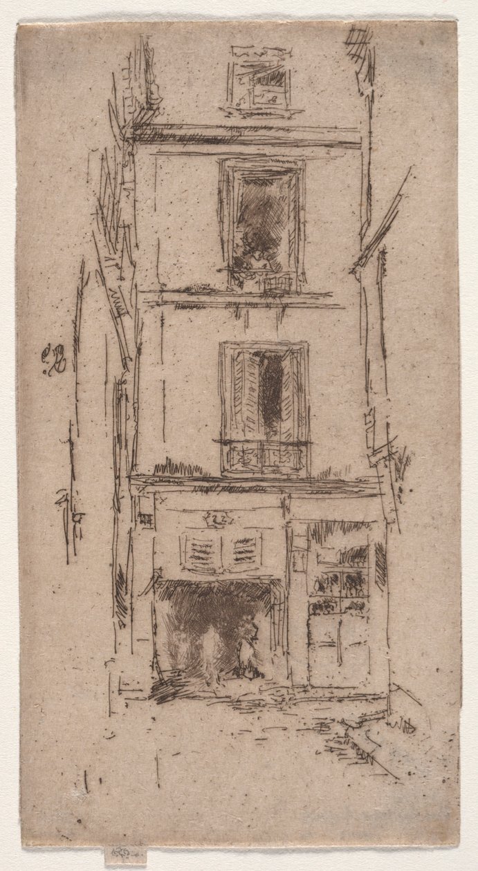 Rue des Bons Enfants, Tours door James Abbott McNeill Whistler