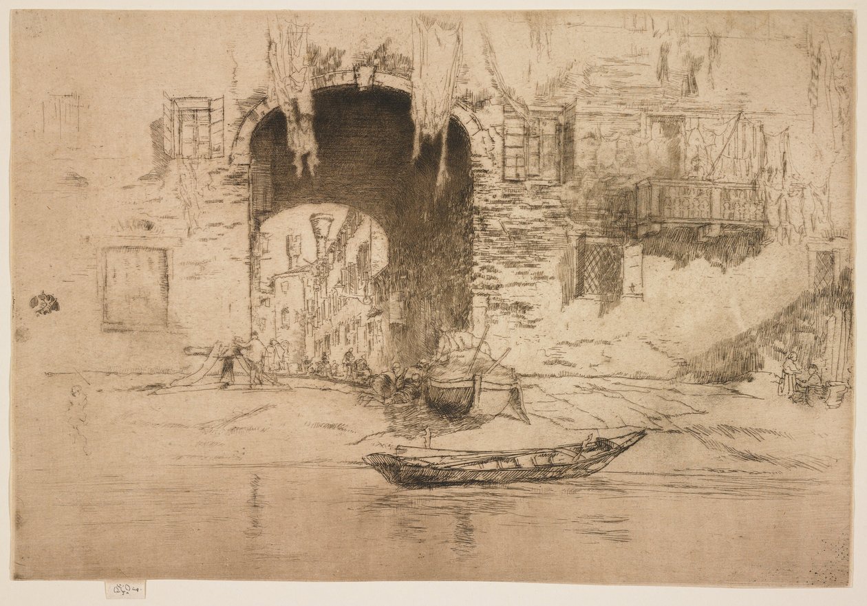San Biagio uit de tweede Venetiaanse reeks door James Abbott McNeill Whistler
