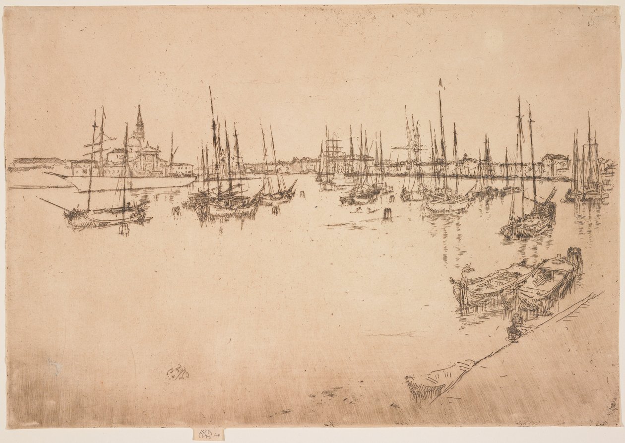 San Giorgio uit de tweede Venetië-serie door James Abbott McNeill Whistler