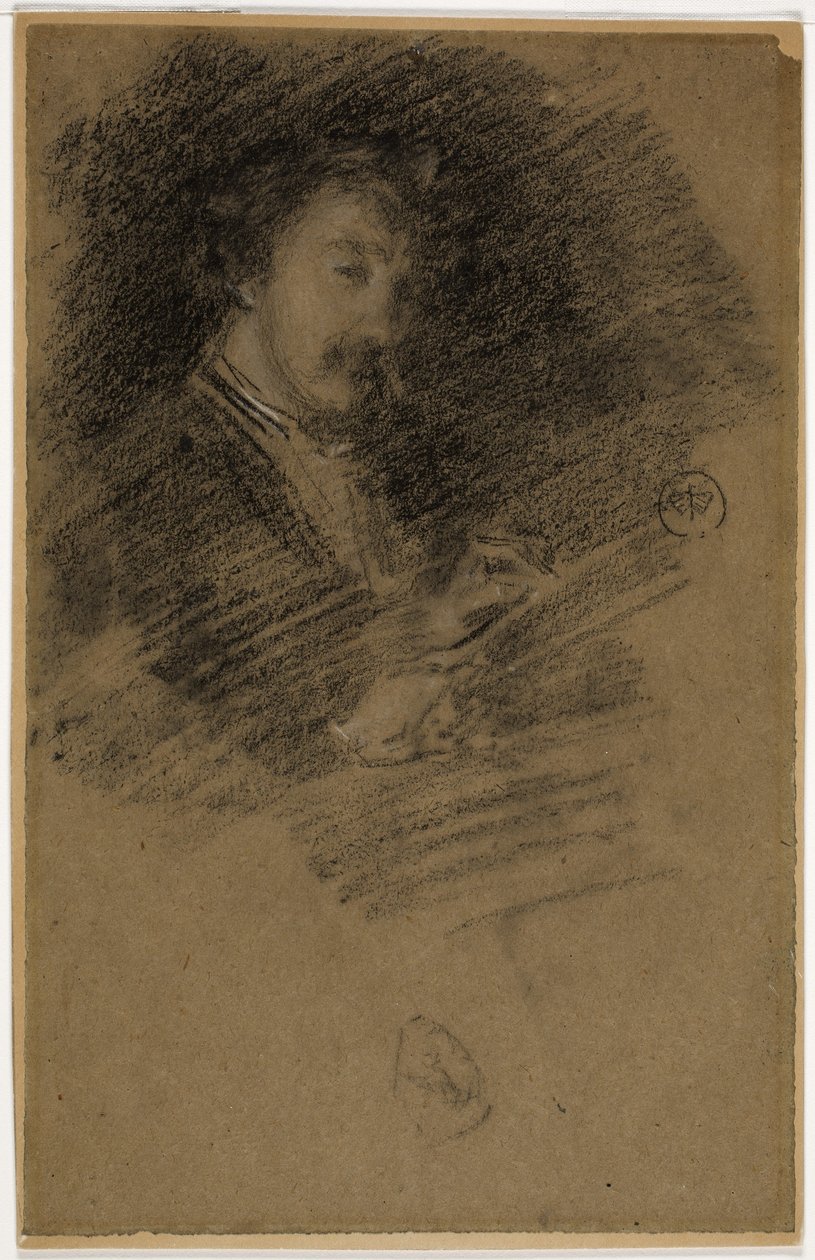 Zelfportret, 1871-73 door James Abbott McNeill Whistler
