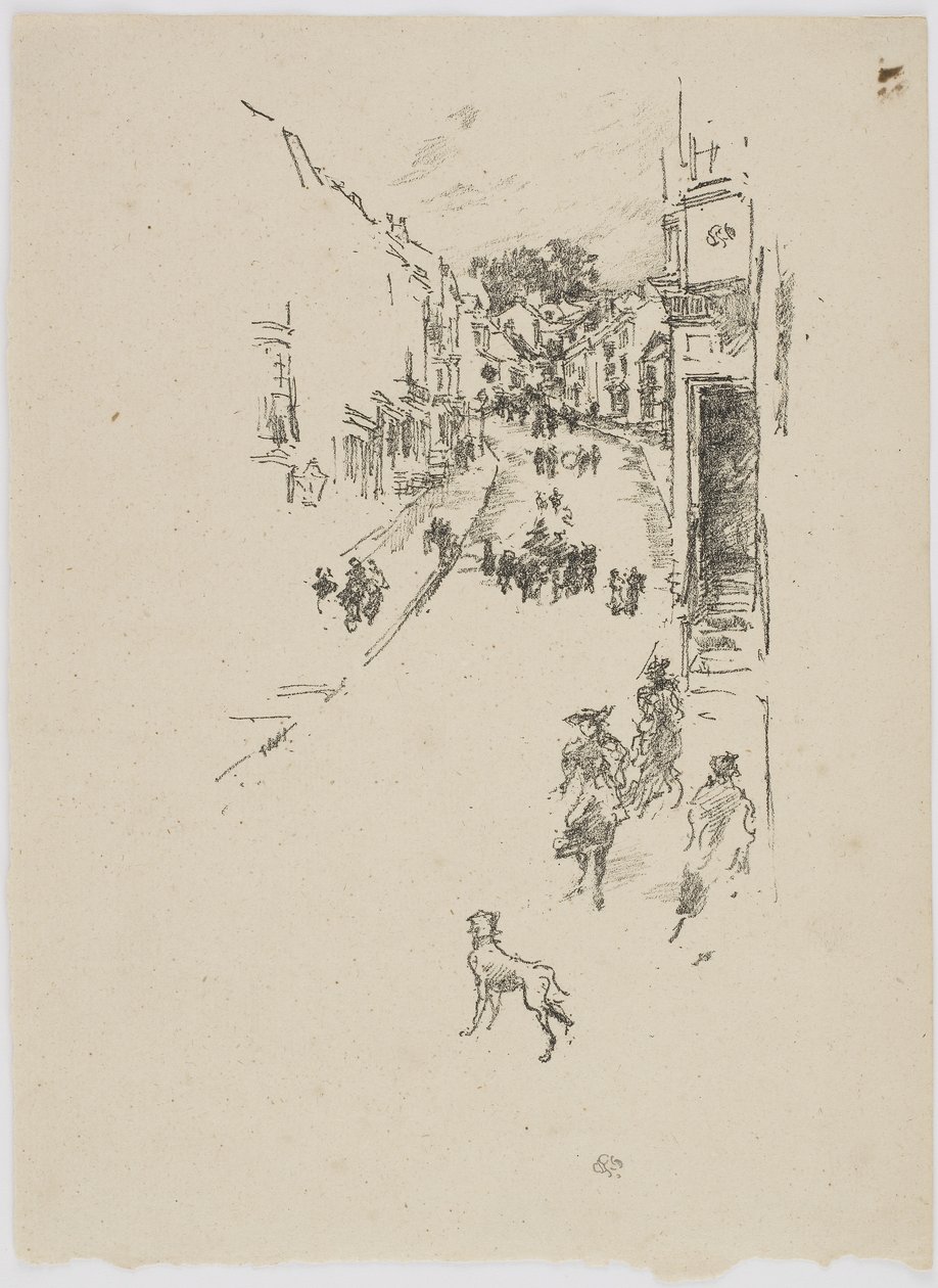 Zondag, Lyme Regis, 1895 door James Abbott McNeill Whistler