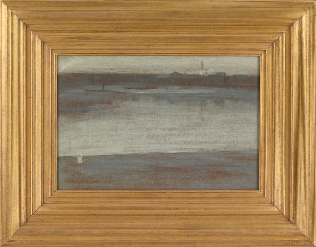 Symfonie in grijs: Vroege ochtend, Thames door James Abbott McNeill Whistler