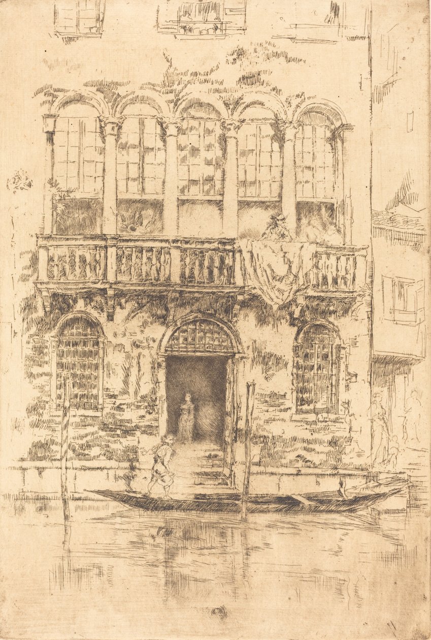 Het balkon, 1879-1880 door James Abbott McNeill Whistler