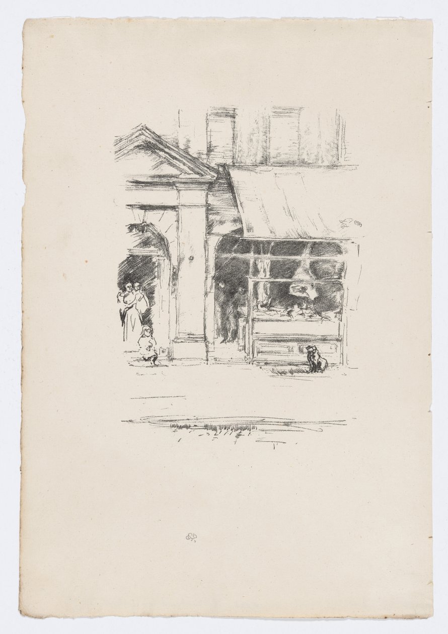 De hond van de slager door James Abbott McNeill Whistler