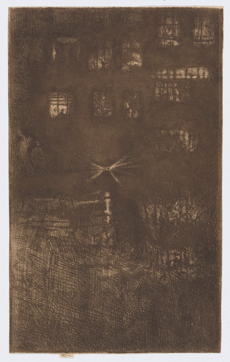 Het Danshuis: Nocturne door James Abbott McNeill Whistler