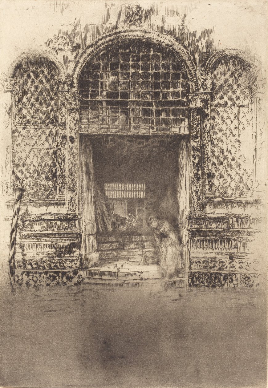 De Deur, 1880 door James Abbott McNeill Whistler