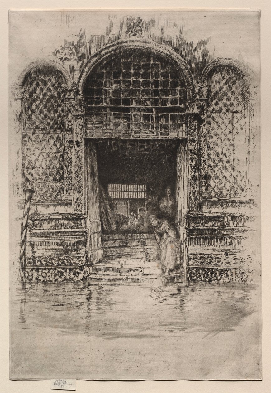 De Deur, 1880 door James Abbott McNeill Whistler