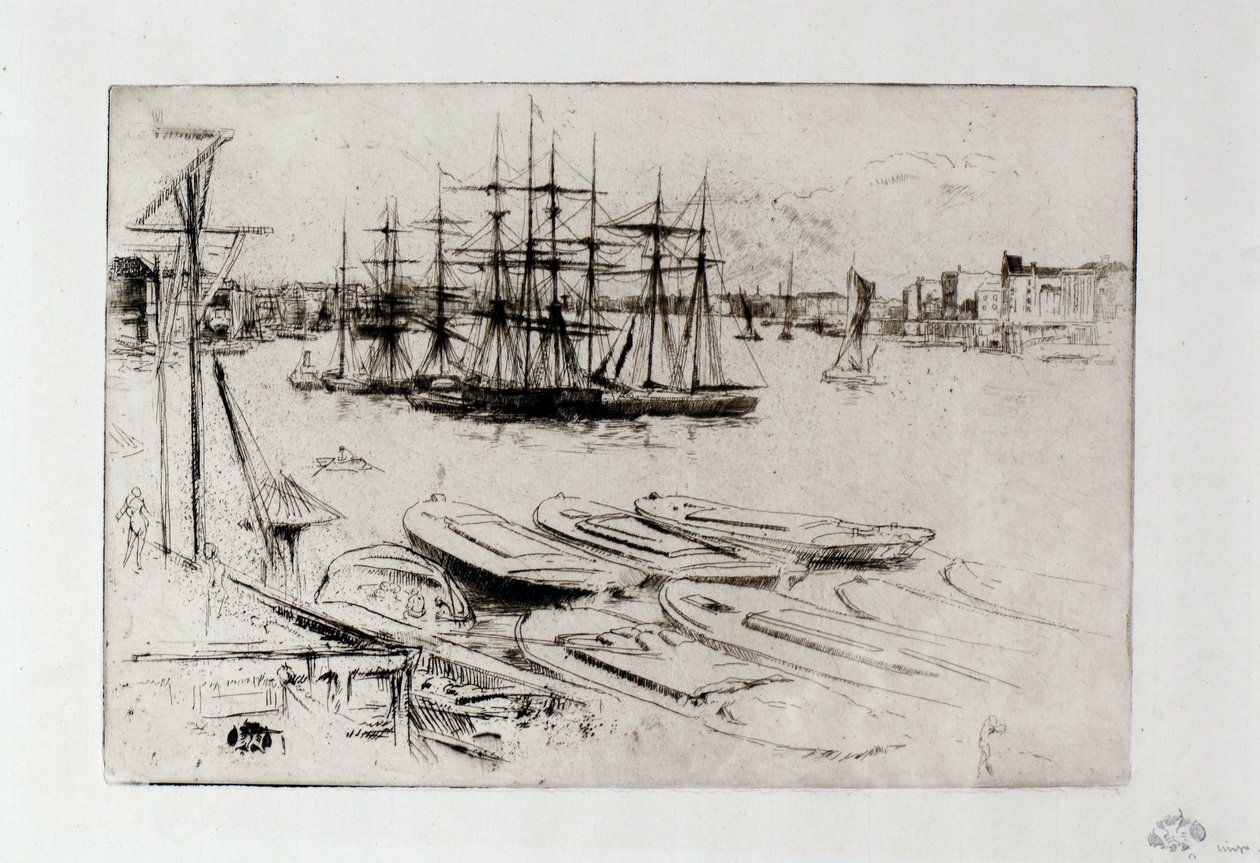 De Grote Vijver door James Abbott McNeill Whistler