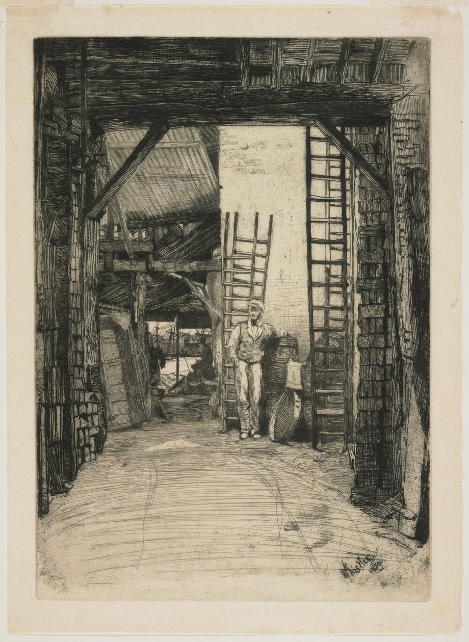 De kalkbrander door James Abbott McNeill Whistler