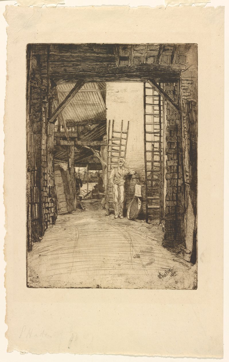 De Kalkbrander door James Abbott McNeill Whistler