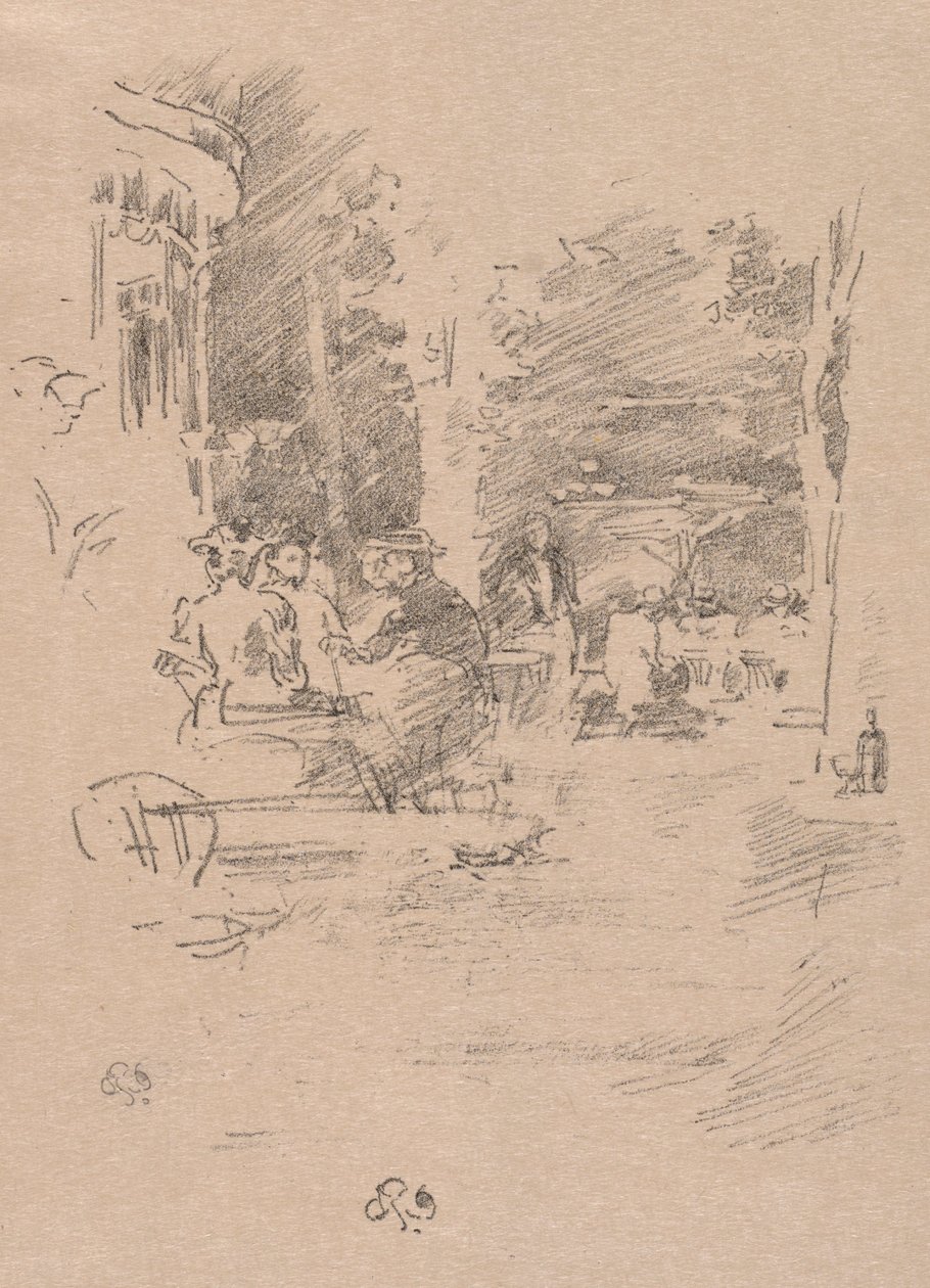 Het kleine café au Bois, 1894 door James Abbott McNeill Whistler