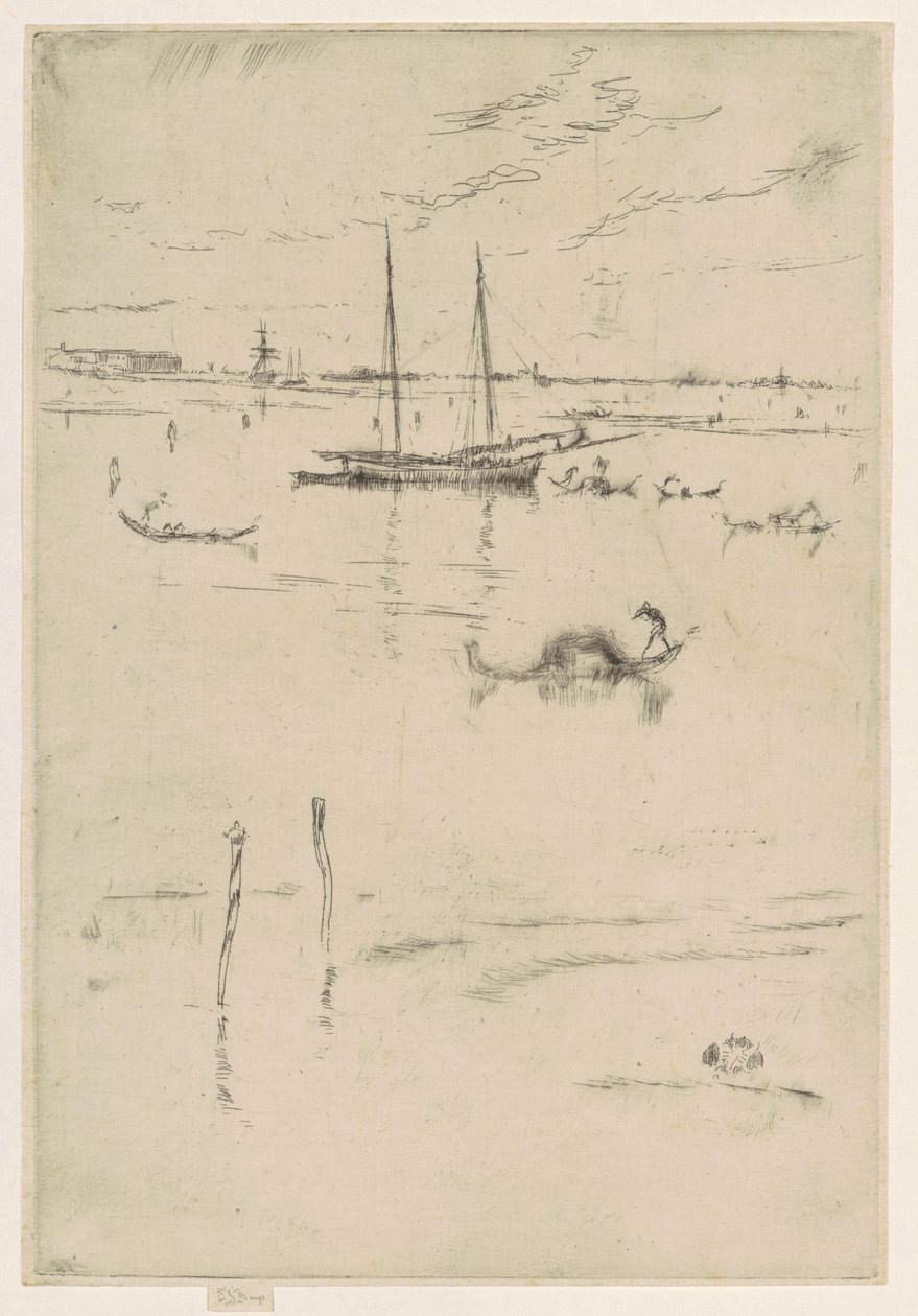 De Kleine Lagune, 1879-1880 door James Abbott McNeill Whistler