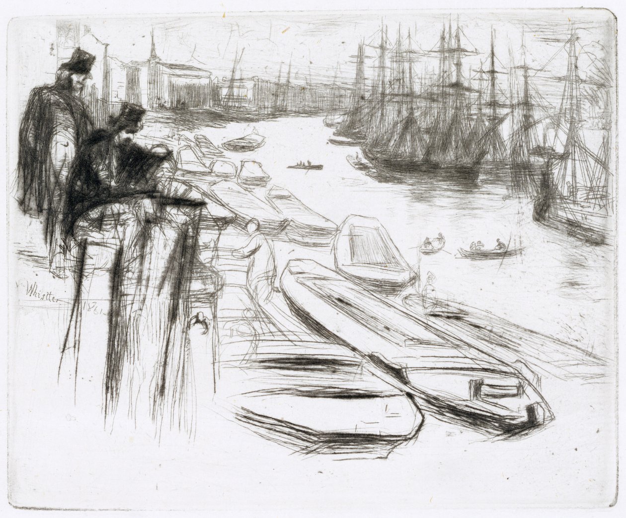 Het Kleine Poeltje, Nr.1 door James Abbott McNeill Whistler