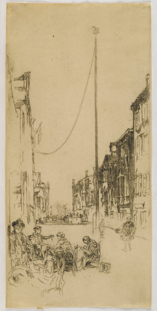 De Mast, 1880 door James Abbott McNeill Whistler