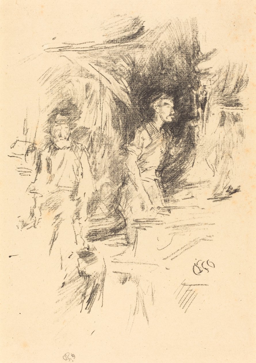 Het verhaal van de oude smid, 1895 door James Abbott McNeill Whistler