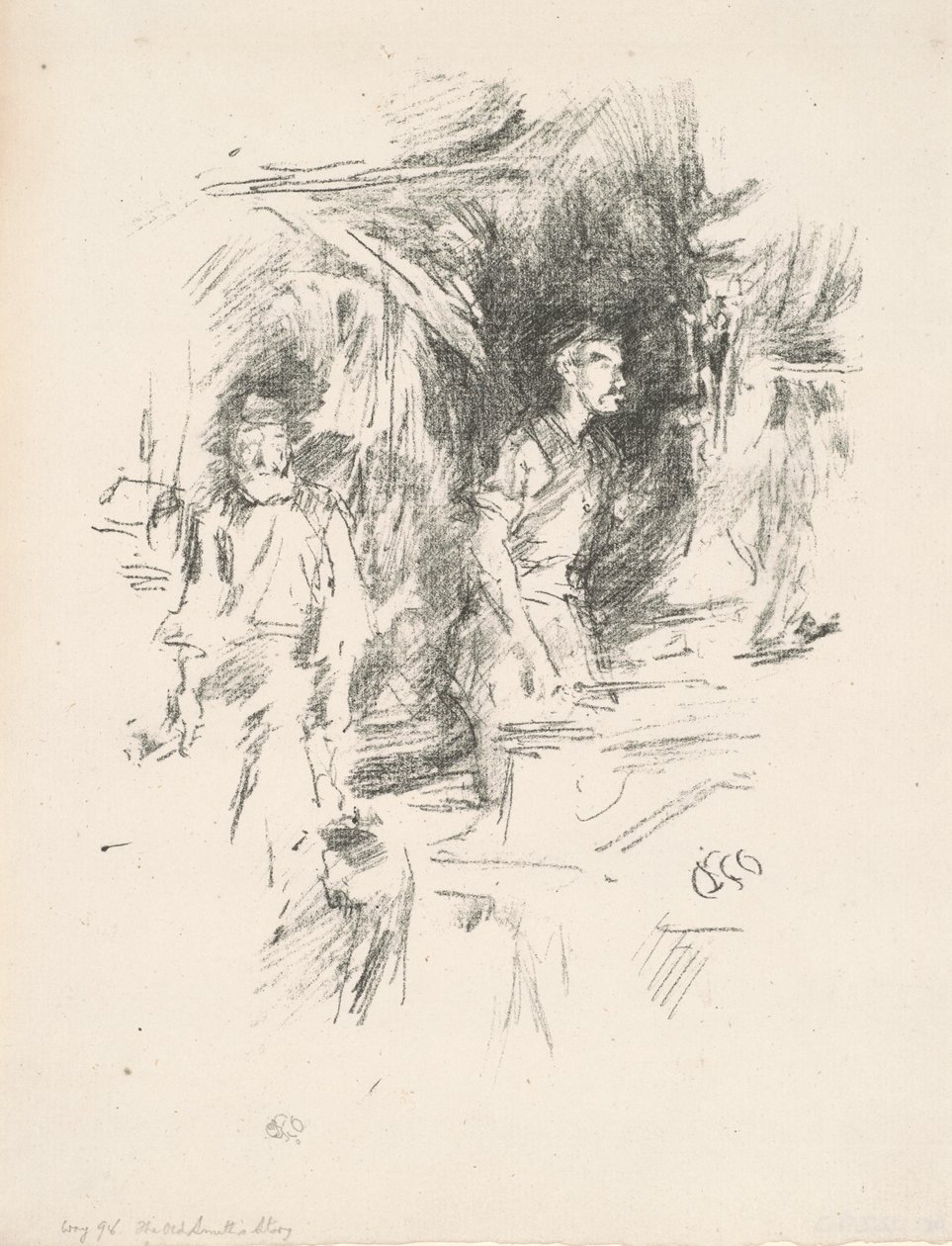 Het verhaal van de oude smid door James Abbott McNeill Whistler