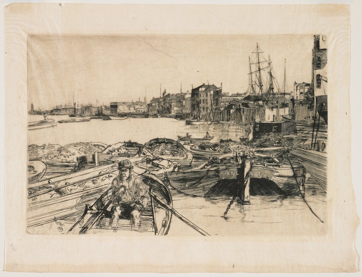De vijver door James Abbott McNeill Whistler