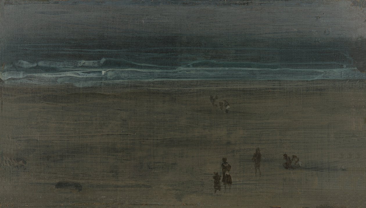 De zee en het zand, 1884 door James Abbott McNeill Whistler