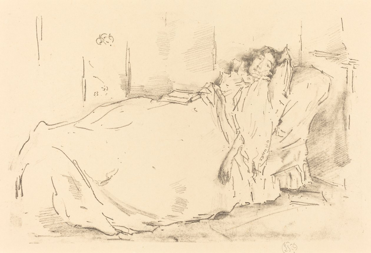 De Siësta, 1896 door James Abbott McNeill Whistler