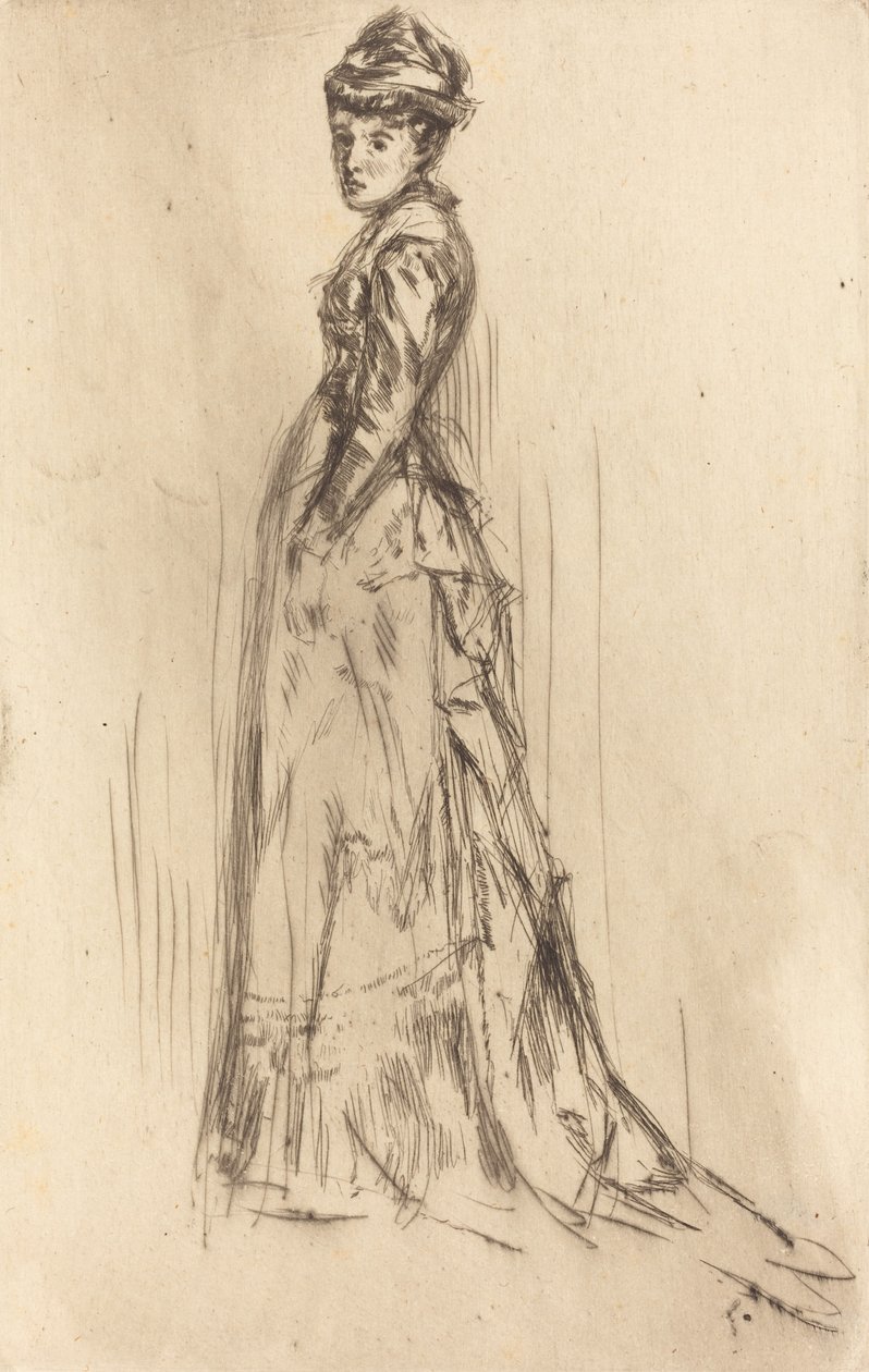 De Zijde Jurk, circa 1873 door James Abbott McNeill Whistler