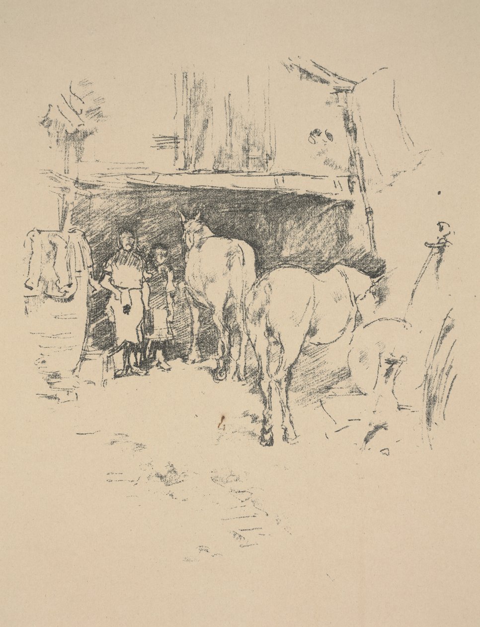 De smidse door James Abbott McNeill Whistler