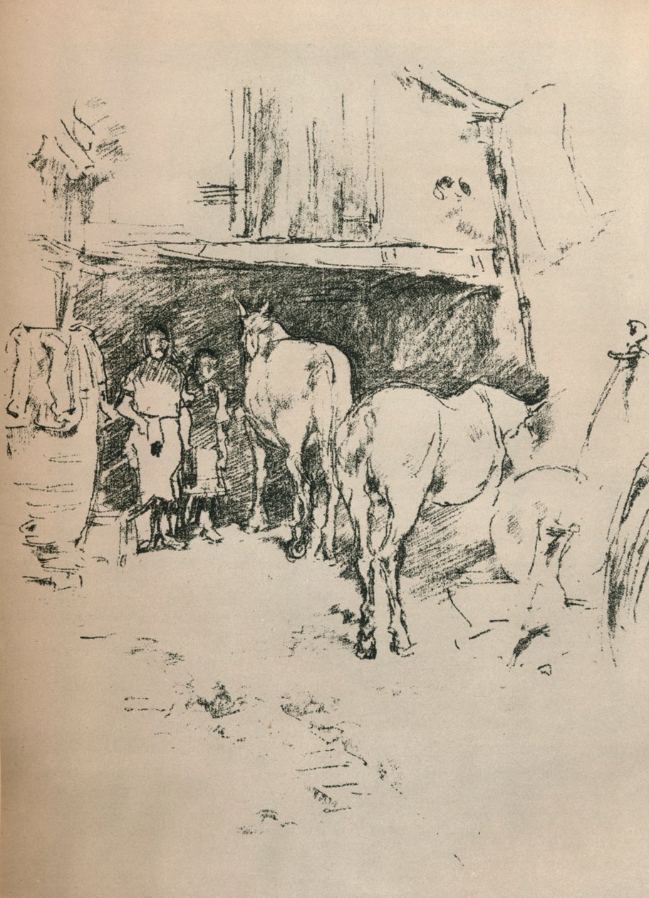 De smidse, 1895 door James Abbott McNeill Whistler