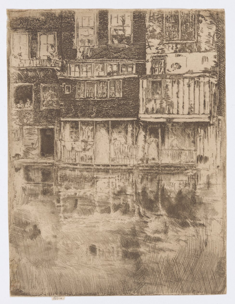 Het Vierkante Huis, Amsterdam door James Abbott McNeill Whistler
