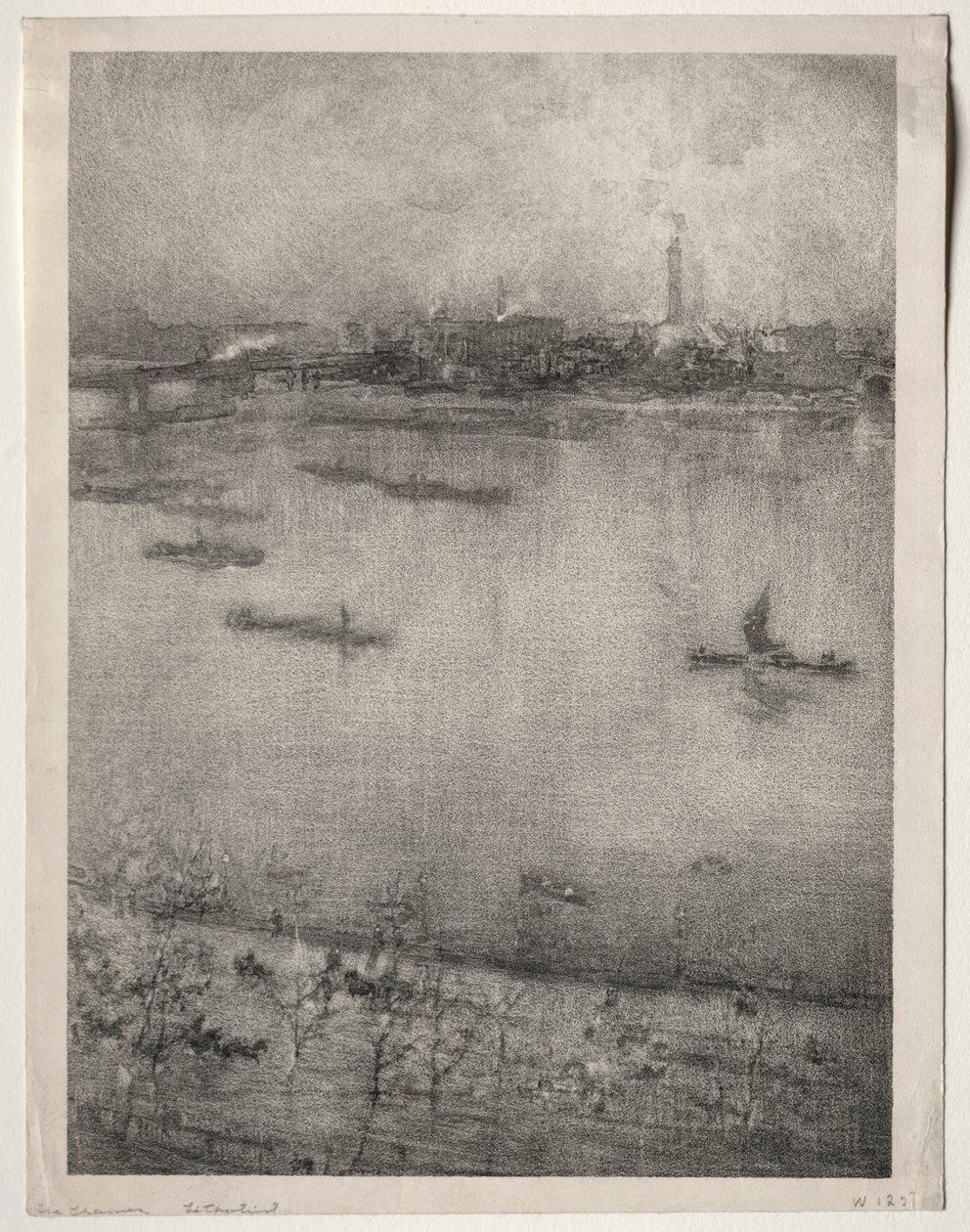 De Theems, 1896 door James Abbott McNeill Whistler