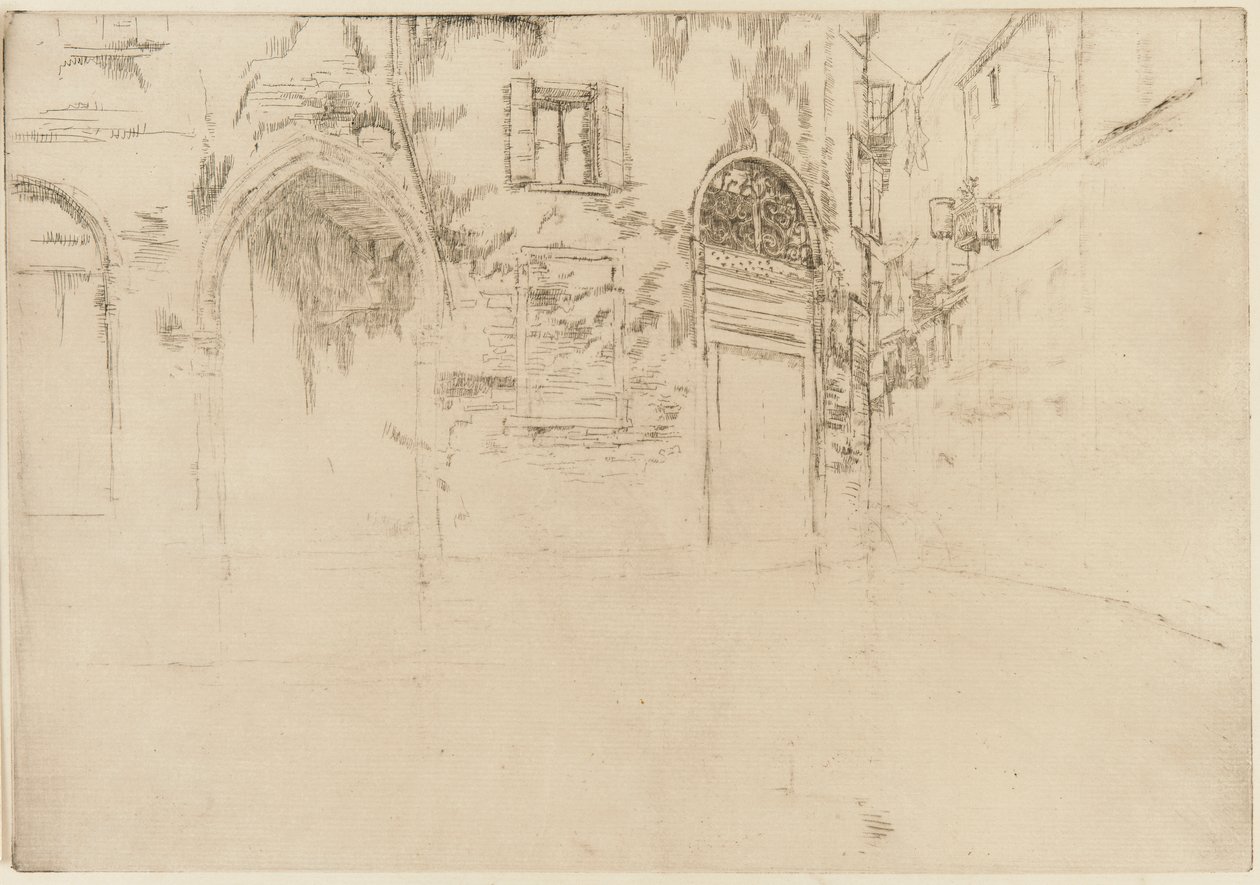 De Twee Deuren, 1879-1880 door James Abbott McNeill Whistler