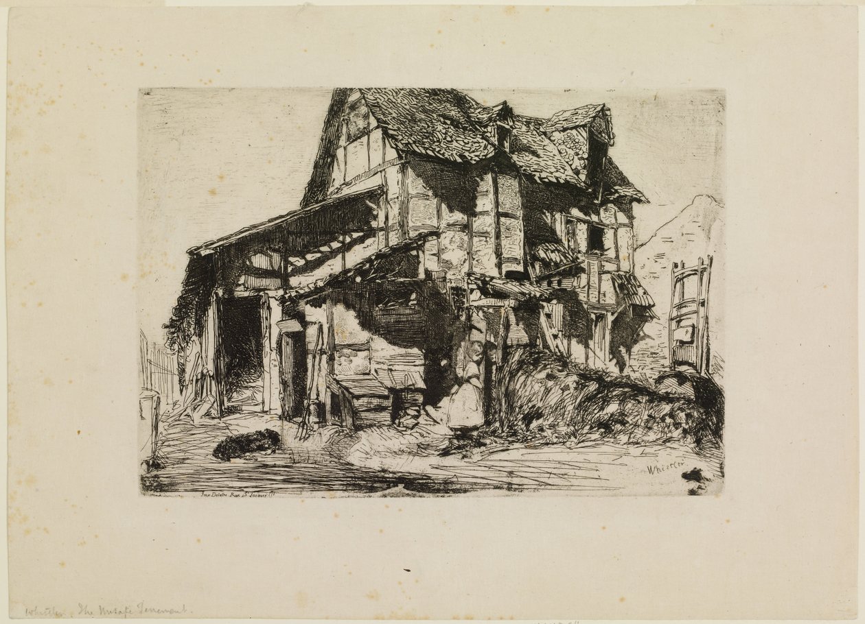 Het onveilige huurhuis door James Abbott McNeill Whistler