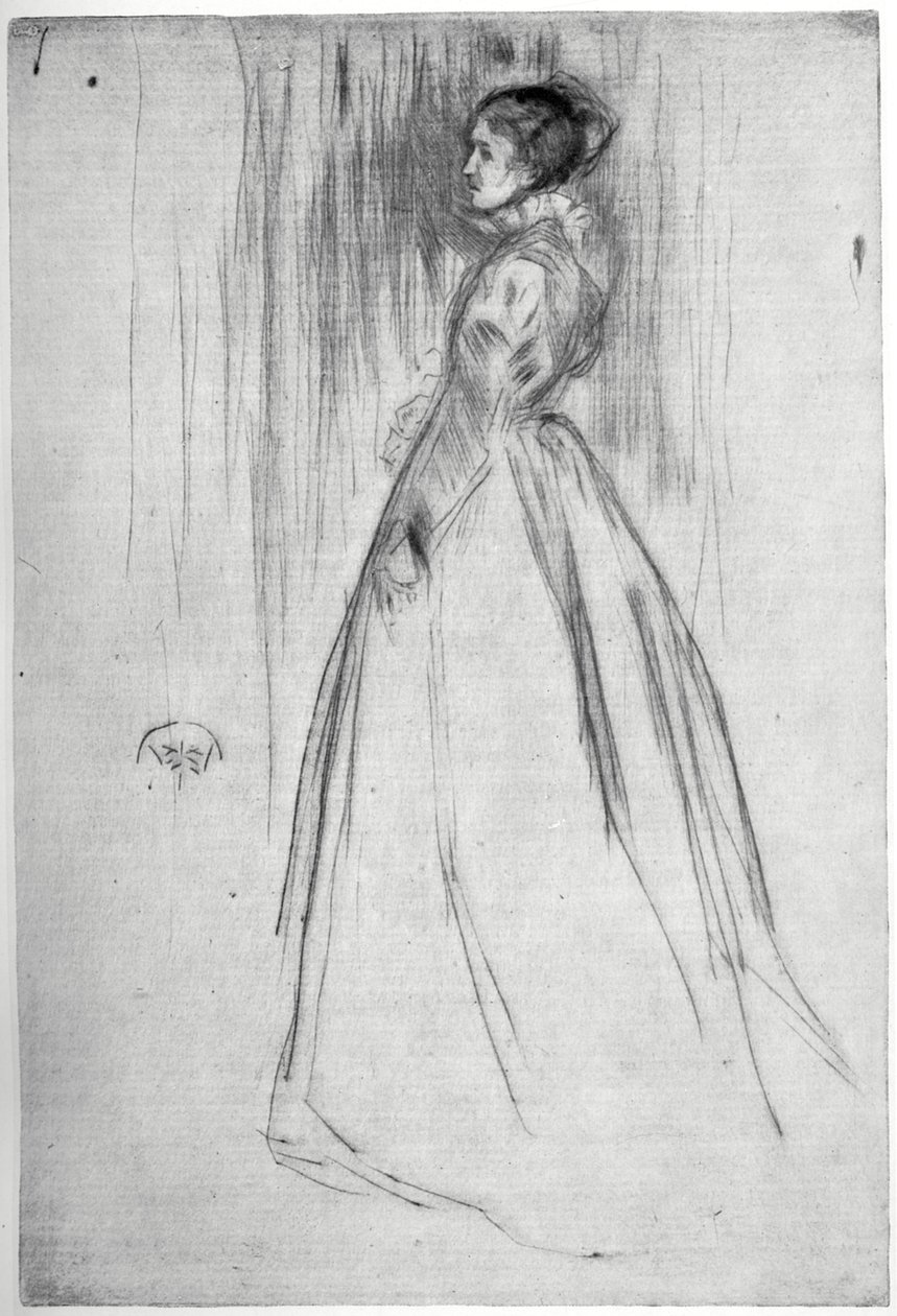 De fluwelen jurk, 1873 1904 door James Abbott McNeill Whistler