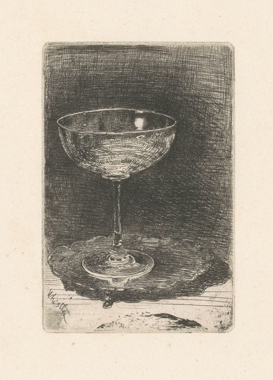 Het Wijnglas, 1859 door James Abbott McNeill Whistler