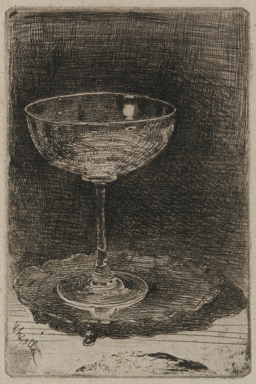 Het Wijnglas, 1858 door James Abbott McNeill Whistler