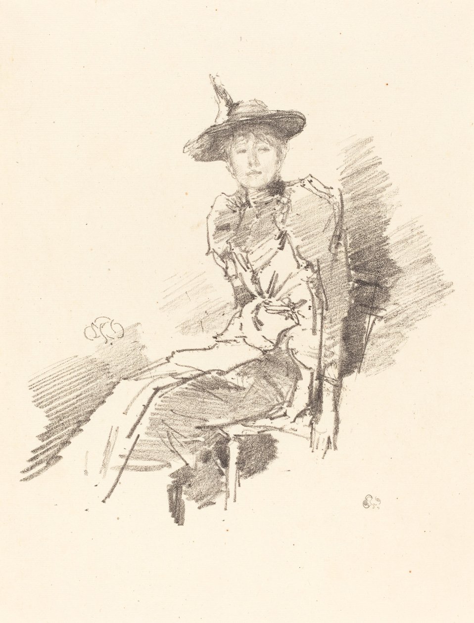 De Gevleugelde Hoed door James Abbott McNeill Whistler
