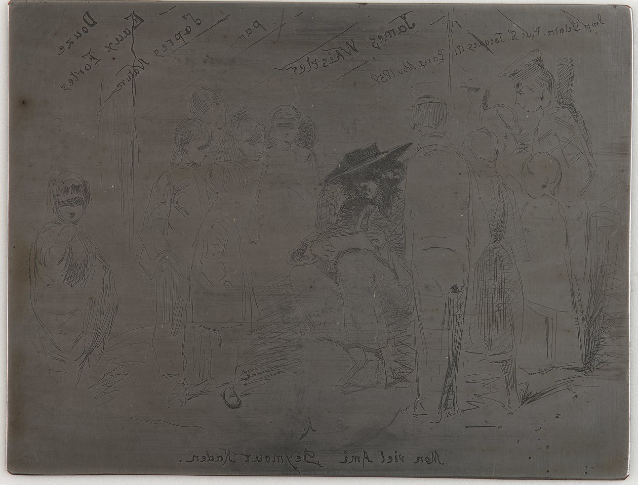 Titel van de Franse Set, 1858 door James Abbott McNeill Whistler