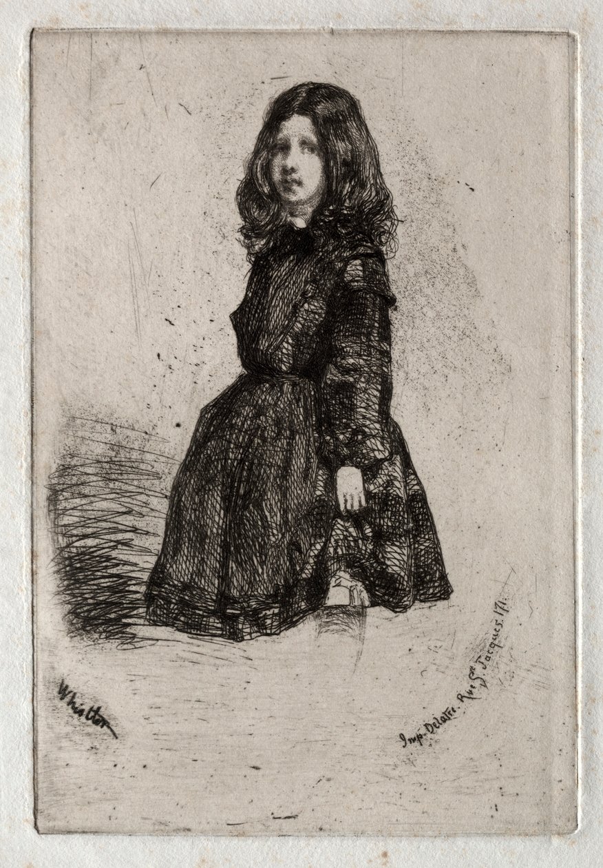Twaalf Etsen uit de Natuur: Annie, 1858 door James Abbott McNeill Whistler