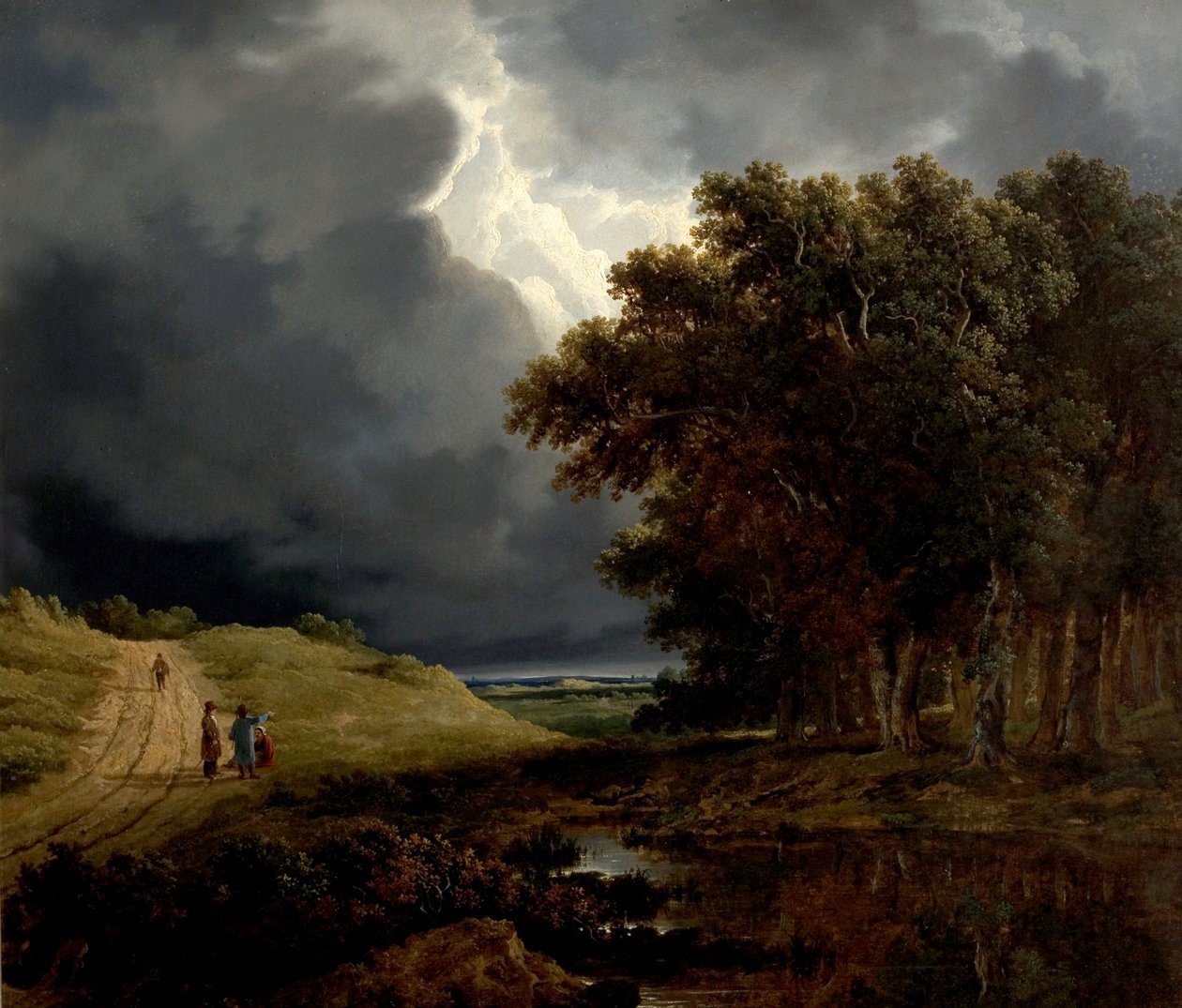 De Rand van een Bos, Storm Opkomst, 1826 door James Arthur OConnor