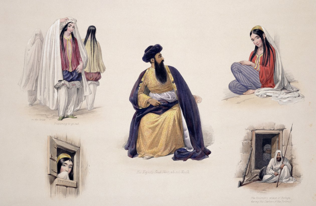 Een portret van Zijne Majesteit Shah-Soojah-Ool-Moolk (1780-1842), uit 