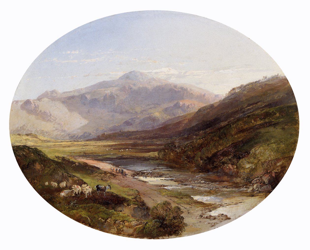 Snowdon vanaf Capel Curig door James Baker Pyne
