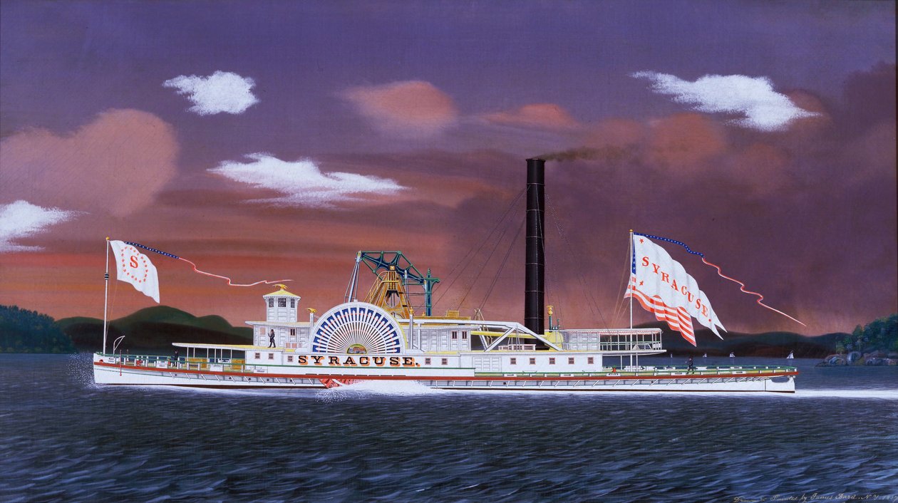 Het stoomschip Syracuse door James Bard
