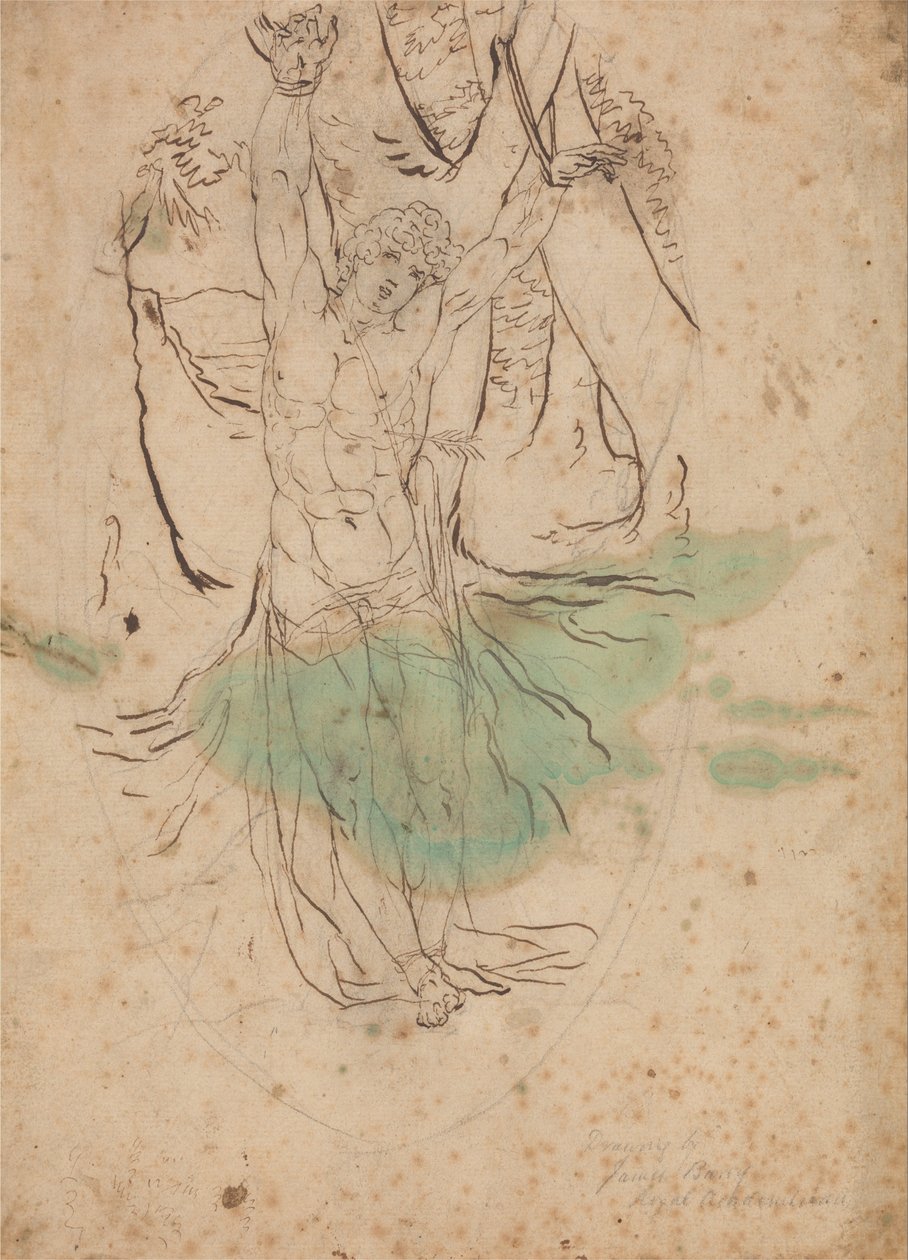 Studie voor Sint Sebastiaan door James Barry