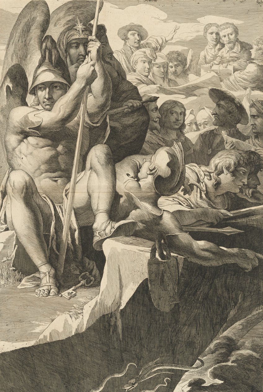 De engelachtige wachters, ca. 1802 door James Barry