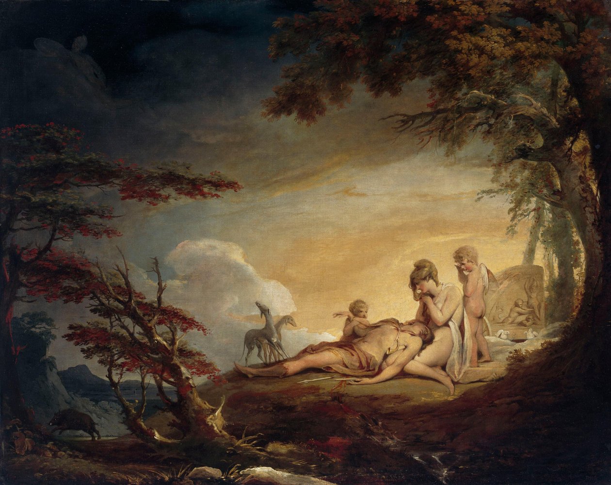 De dood van Adonis door James Barry