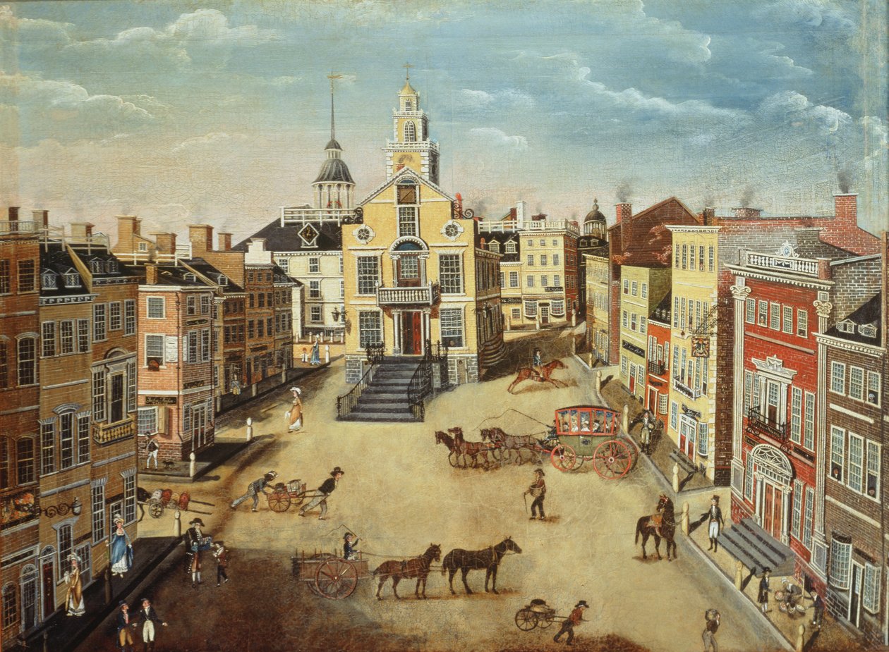 Oude State House, Boston door James Brown Marston