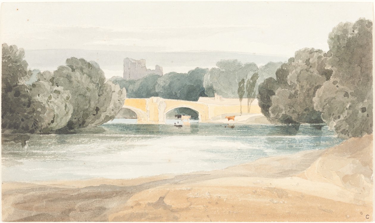 Brug bij Knaresborough, ca. 1802-1804 door James Bulwer