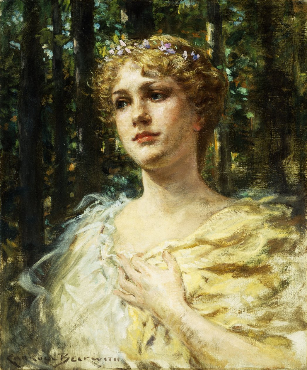 Bosgratie door James Carroll Beckwith