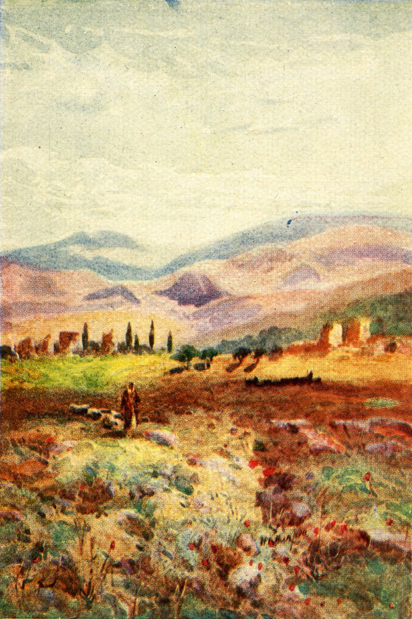 Ruïnes van Sardis - Openbaringen. iii. 1., ca. 1924 door James Clark and Henry A Harper