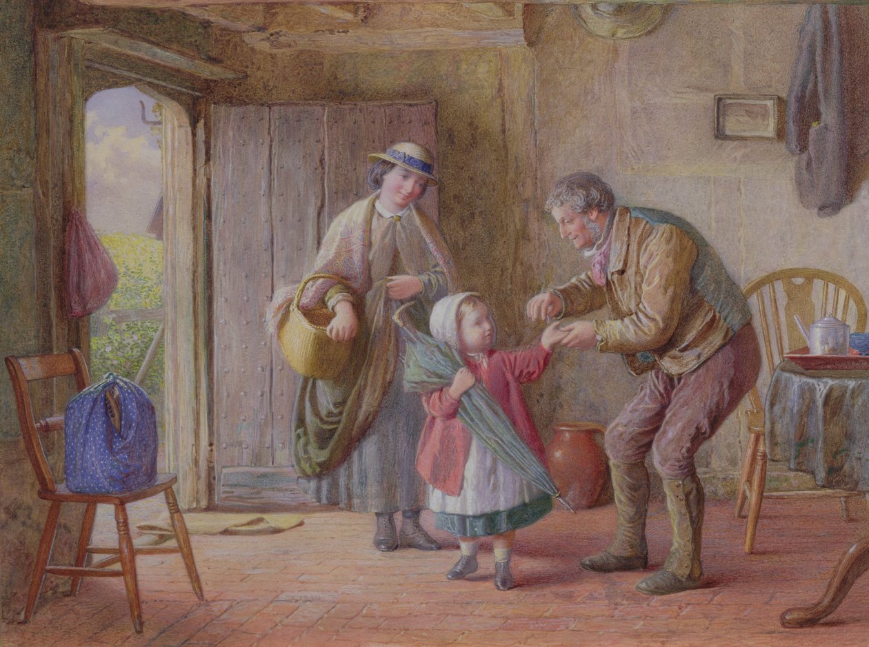 Een cent voor jezelf, c.1870 door James Clarke Waite